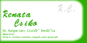 renata csiko business card